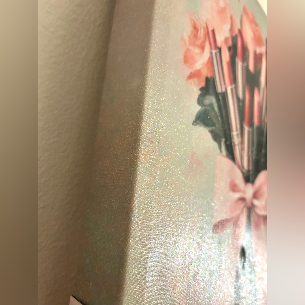 Coquette Bow Lipstick Bouquet Wall Art Print 14 x 11 - Picture 3 of 3